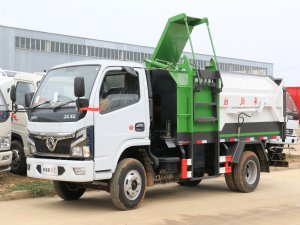 國六東風(fēng)小多利卡 5方 掛桶垃圾車(chē)